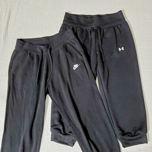 Under Armour & Nike Medium Black Joggers